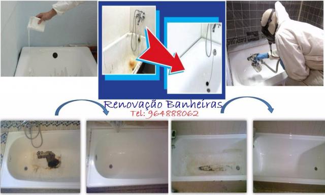 Renovação de banheiras | Restauro de banheiras | Esmaltagem de banheiras